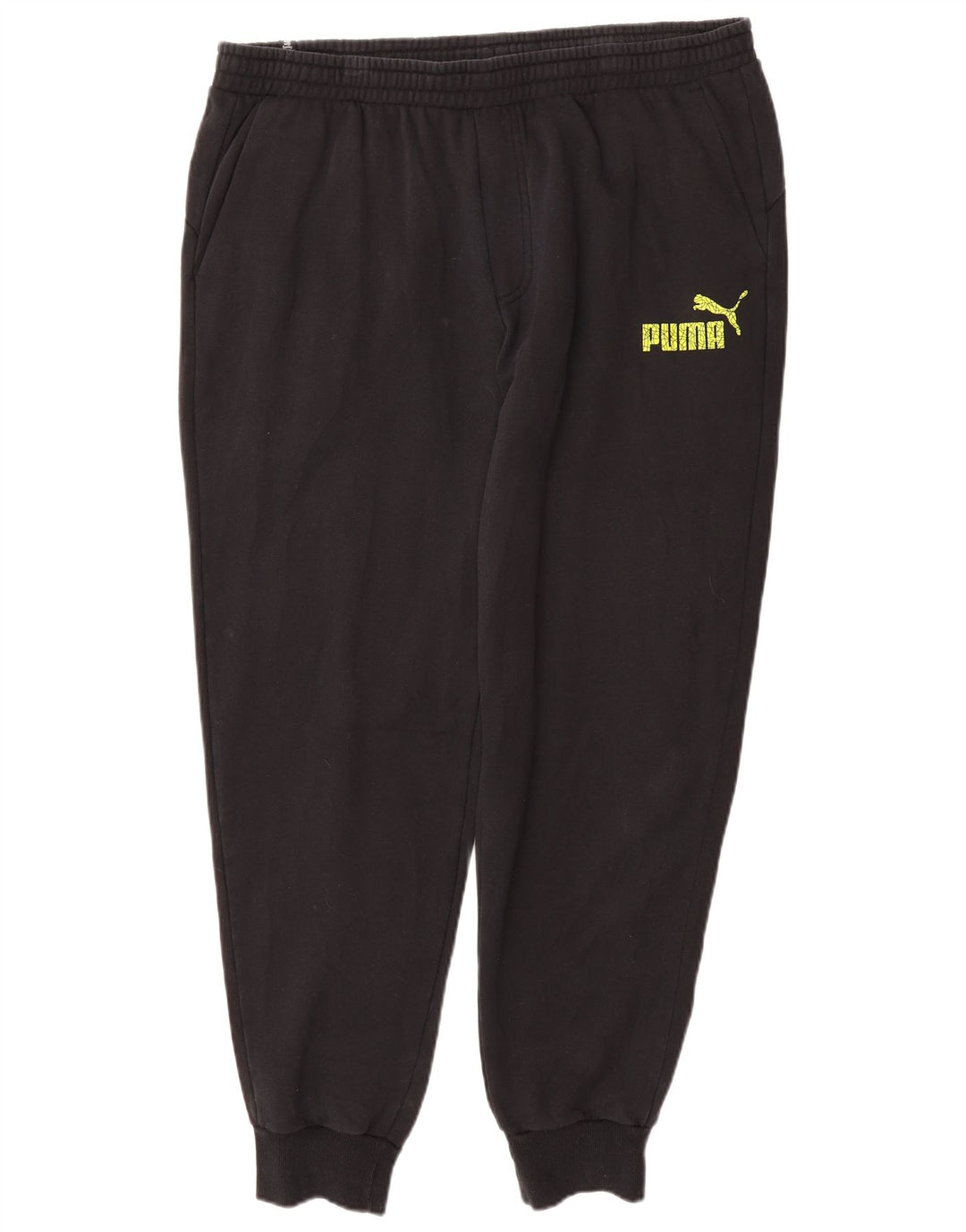 PUMA Mens Tracksuit Trousers Joggers 2XL  Black Cotton