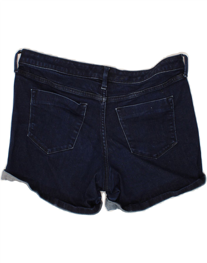 MOSSIMO Womens Mid Rise Denim Shorts US 8 Medium W29 Navy Blue Cotton Vintage Mossimo and Second-Hand Mossimo from Messina Hembry 