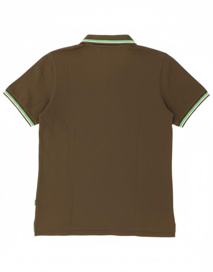 SUNDEK Mens Polo Shirt XL Khaki Cotton