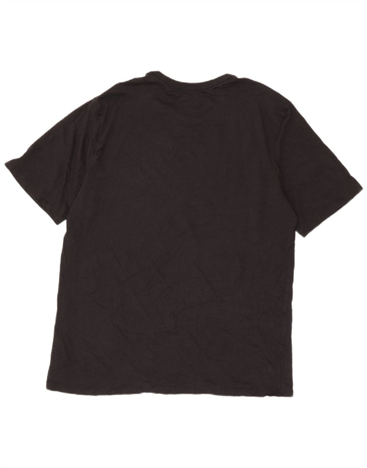 Champion Herre Grafisk T-Shirt Top 2XL Sort Bomuld