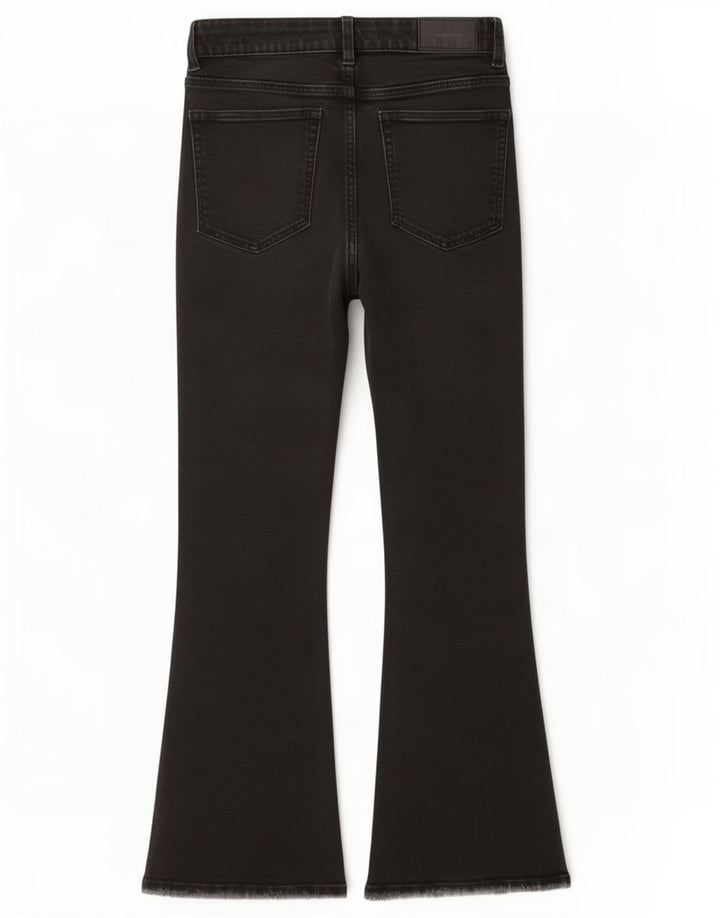 Zara Dame Flared Jeans EU 36 XS W26 L26 Sort