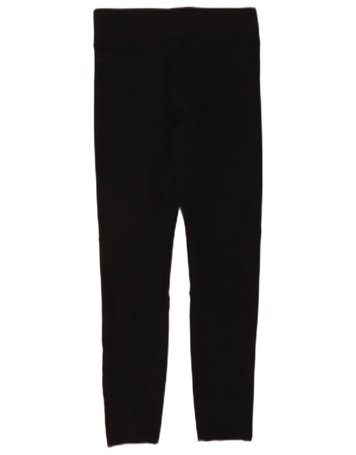 Nike Womens Crop Leggings UK 8 Small Black Bomuld