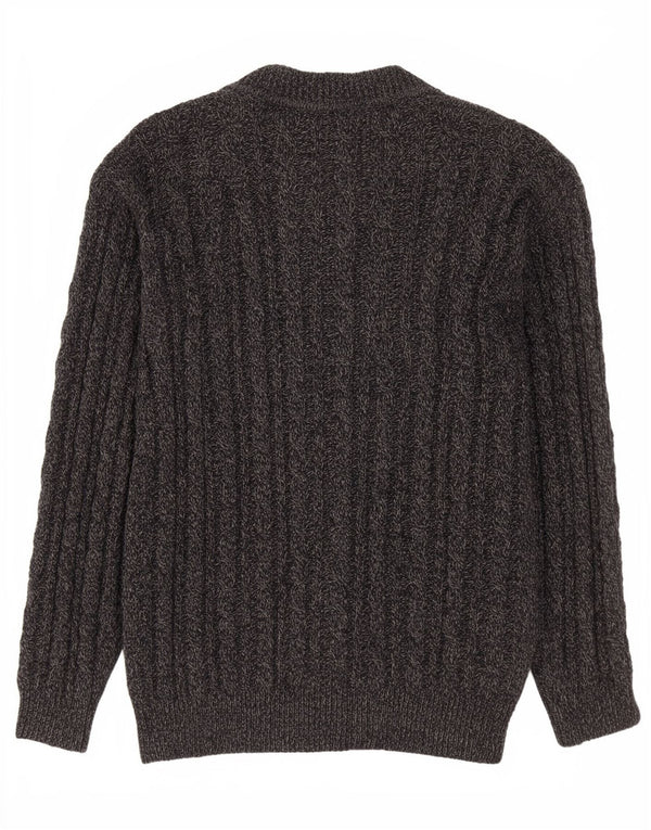 Balloon Womens Cardigan Sweater Medium Grey Wool