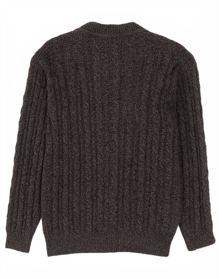 Ballon dame cardigan sweater mellemgrå uld