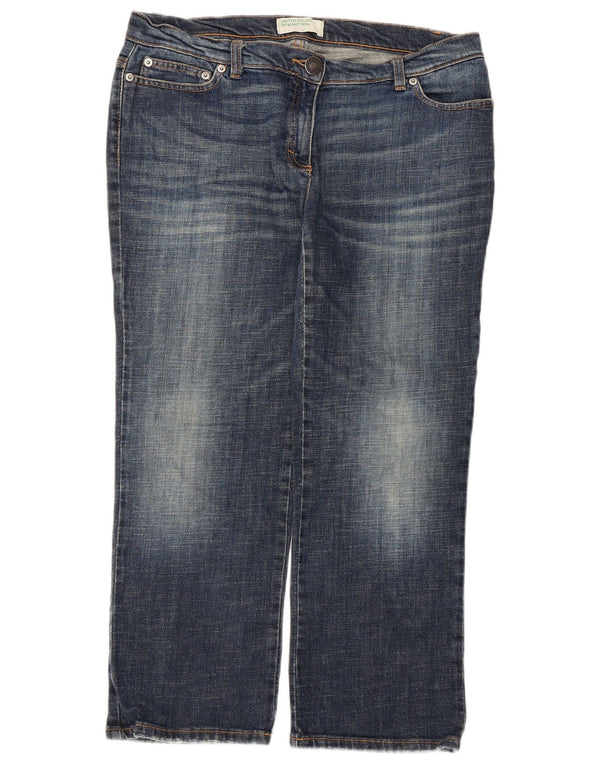 Benetton Womens Cropped Jeans W34 L25 Blå