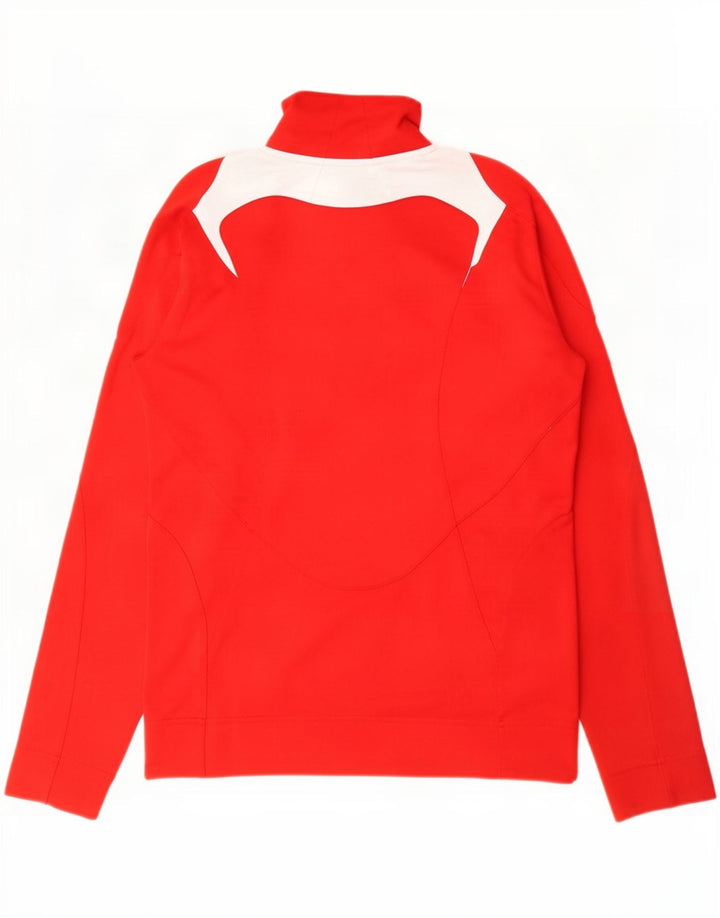 Adidas træningsdragt topjakke til kvinder UK 10 Lille rød Colourblock Polyester