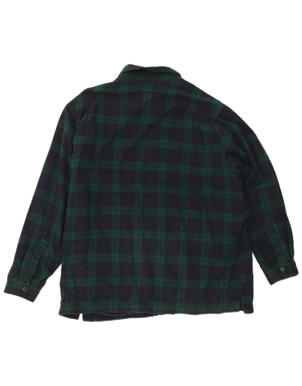 L.L.Bean Herre Lumberjack Flanel Shirt XL Grøn Ternet Bomuld