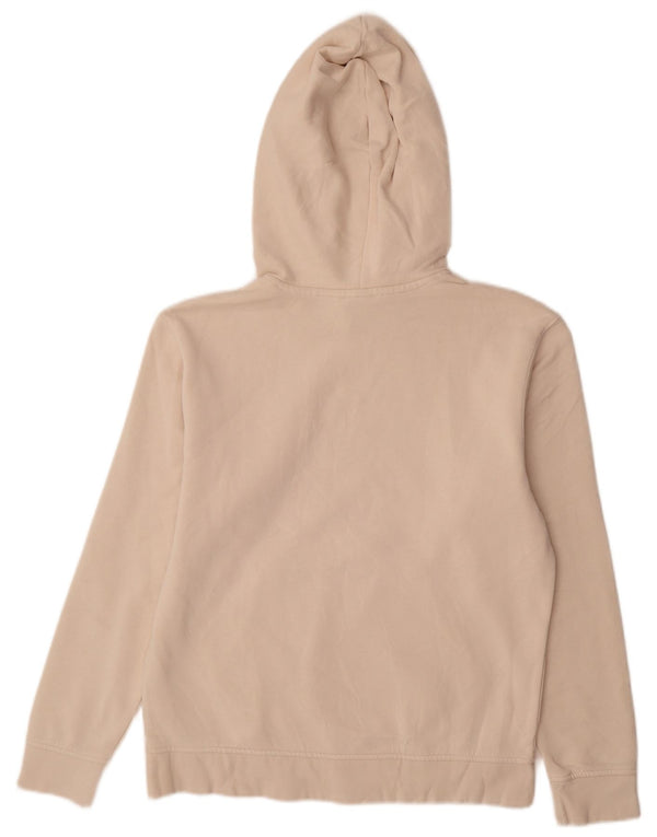 Adidas Dame Oversized Hoodie Jumper UK 10 Small Beige Bomuld