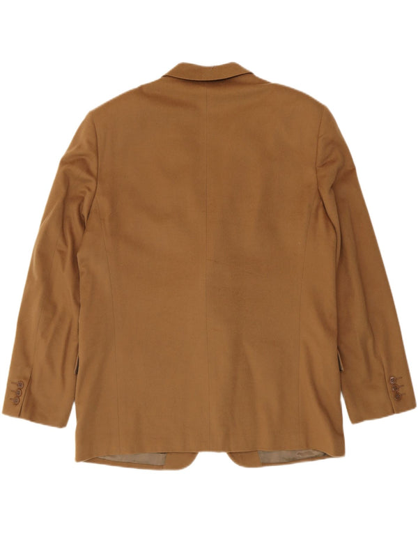 UNGARO Herre Klassisk 2-knaps blazerjakke IT 54 2XL Brun Virgin Wool