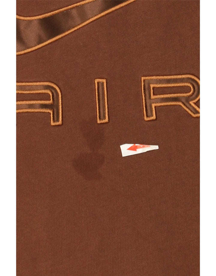 Nike Herre Loose Fit Grafisk T-Shirt Top Stor Brun