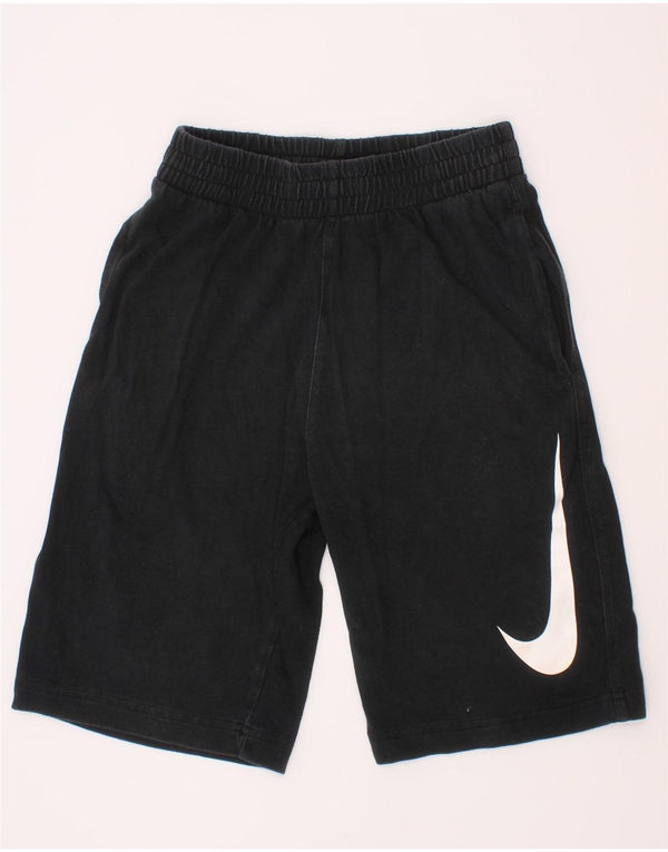 Nike Boys Graphic Sport Shorts 8-9 Years Small Black Cotton