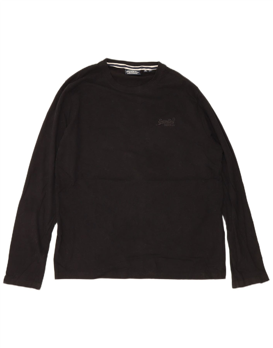 Superdry Herre Top Langærmet 2XL Sort Bomuld