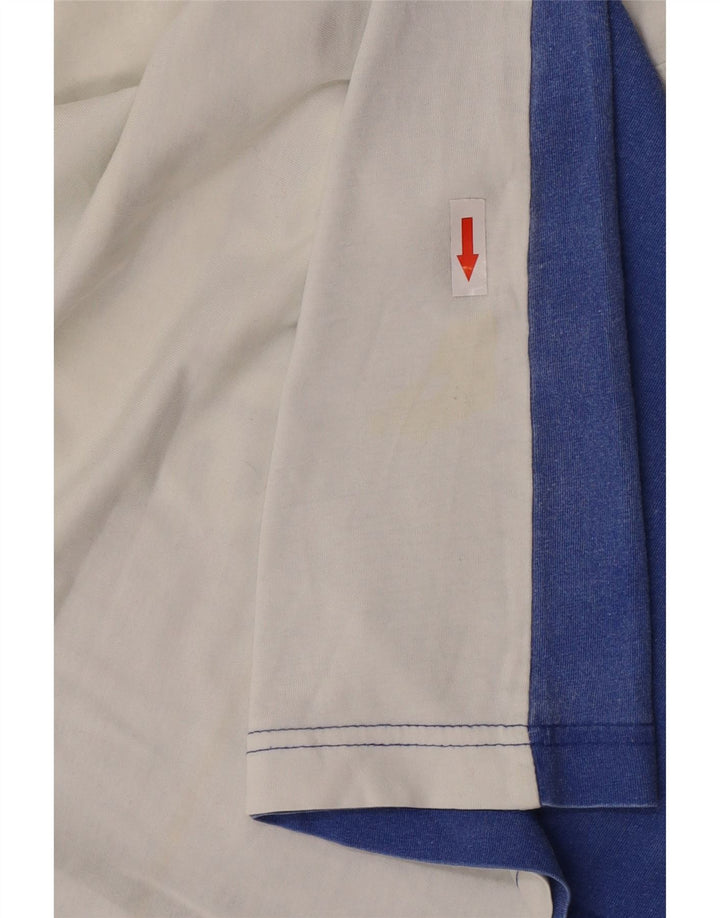 Adidas Herre Grafisk Vest Top Medium White Colourblock Bomuld