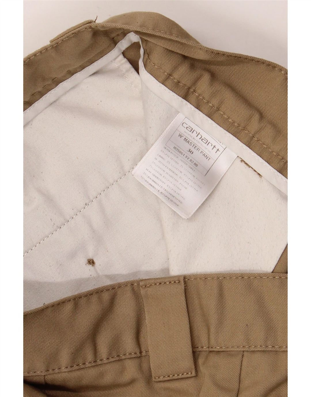 Carhartt Straight Chino Bukser til mænd W30 L30 Beige Polyester