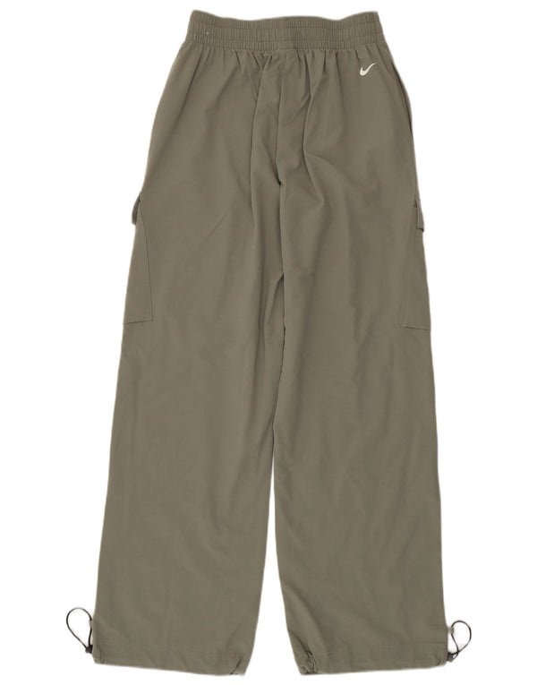 Nike Dame Swoosh Cargo Træningsdragt Bukser UK 4 XS Khaki Nylon