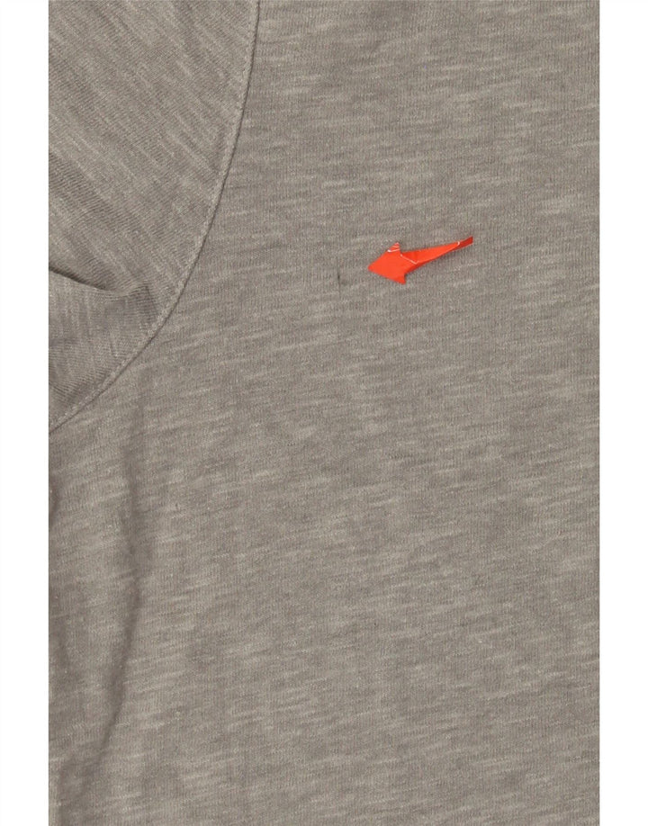 Superdry T-shirt top til mænd, stor grå flækket bomuld