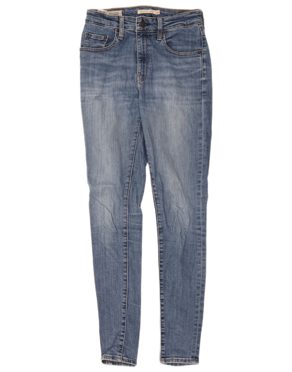 Levi's Dame 721 Skinny Jeans med høj talje W26 L29 Blå Bomuld
