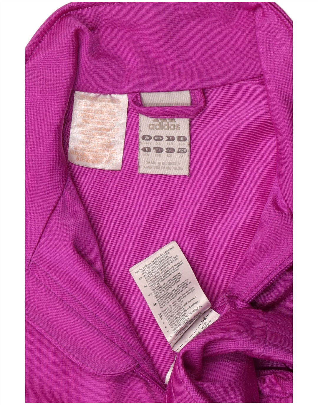 Adidas Pige Træningsdragt Topjakke 13-14 År Lilla Polyester