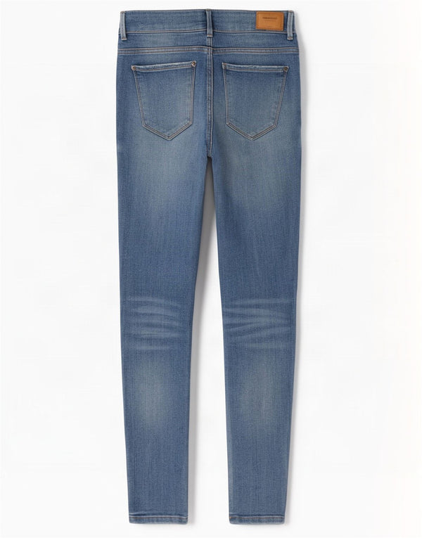 Zara Dame Trafaluc Distressed Skinny Jeans EU 36 XS W26 L27 Blå