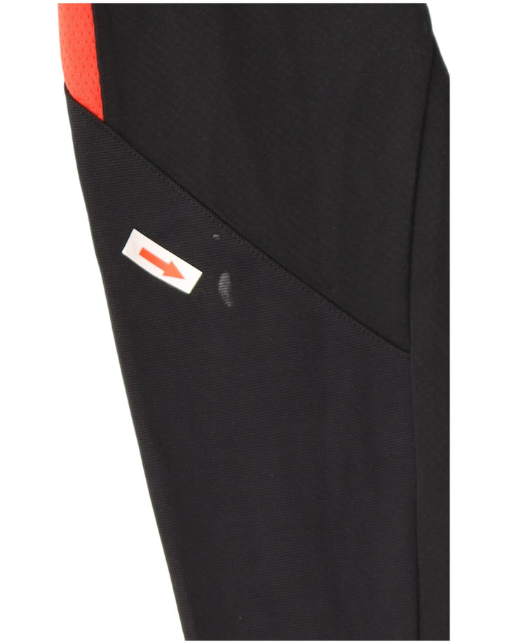 Nike Pullover med lynlås til mænd, træningsdragt Top Medium Sort Polyester Sports