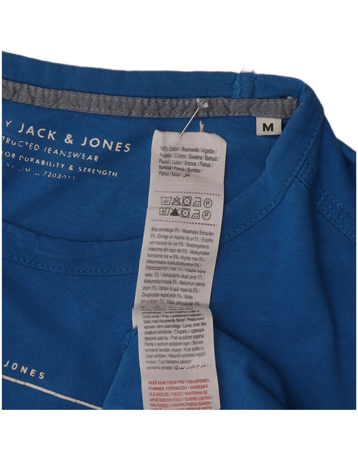 Jack & Jones Herre grafisk T-shirt Top Medium Blue Bomuld