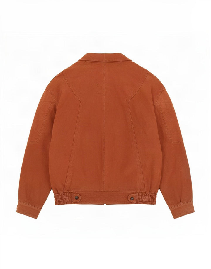 Vintage herre læderjakke IT 52 XL Brun