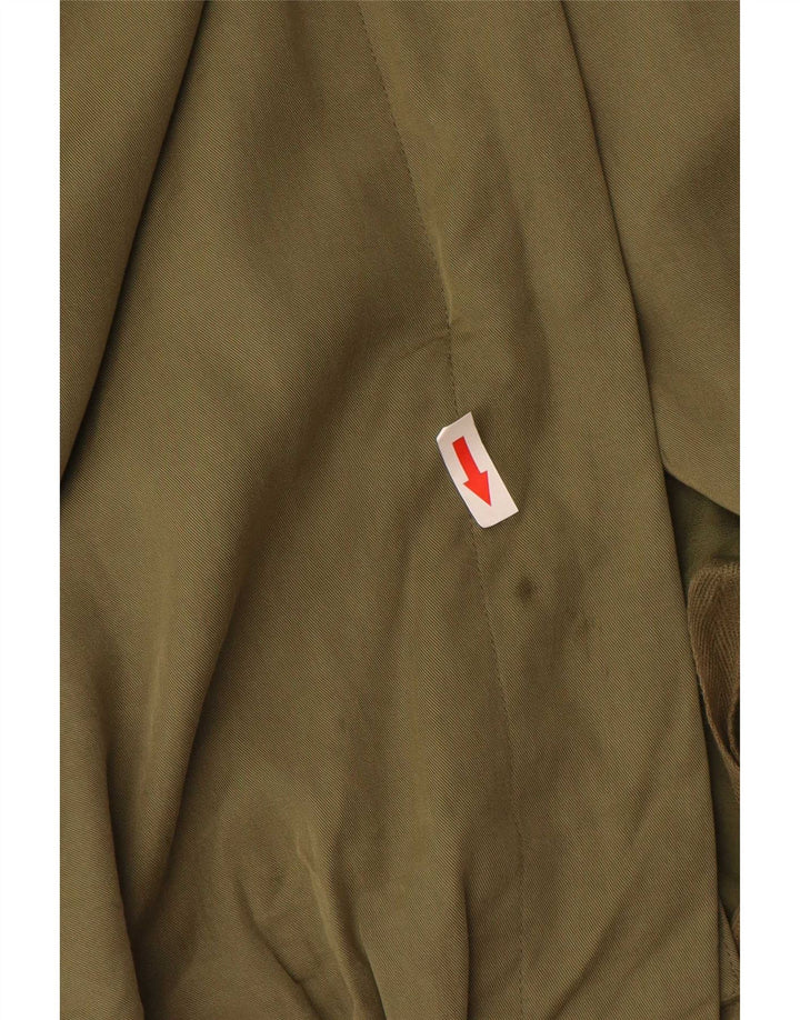 Marks & Spencer Dame Hooded Parka Jacket UK 16 Large Khaki Polyester