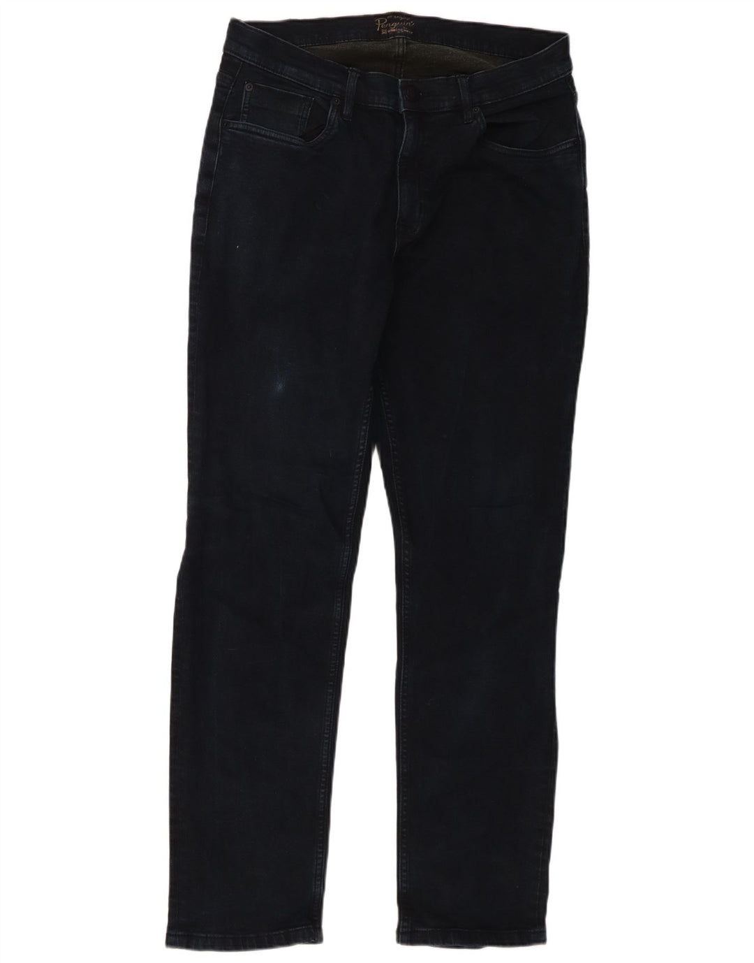 Penguin Herre Slim Jeans W34 L32 Marineblå Bomuld
