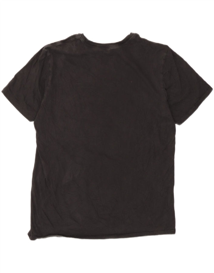 Nike Dame Athletic Cut Grafisk T-Shirt Top UK 14 Medium Sort