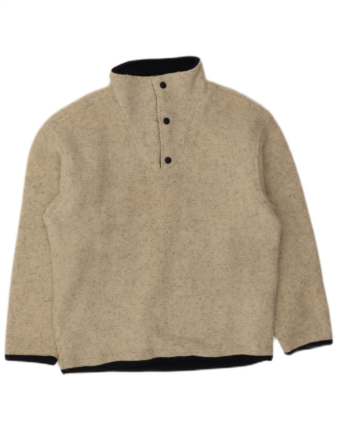 Lotto Herre lynlås hals Fleece Jumper Lille Beige Flecked Polyester