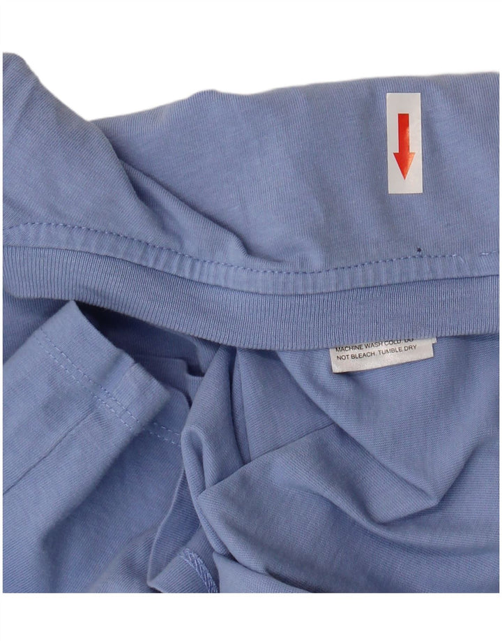 Levi's Dame T-Shirt Top UK 10 Lille Blå Bomuld