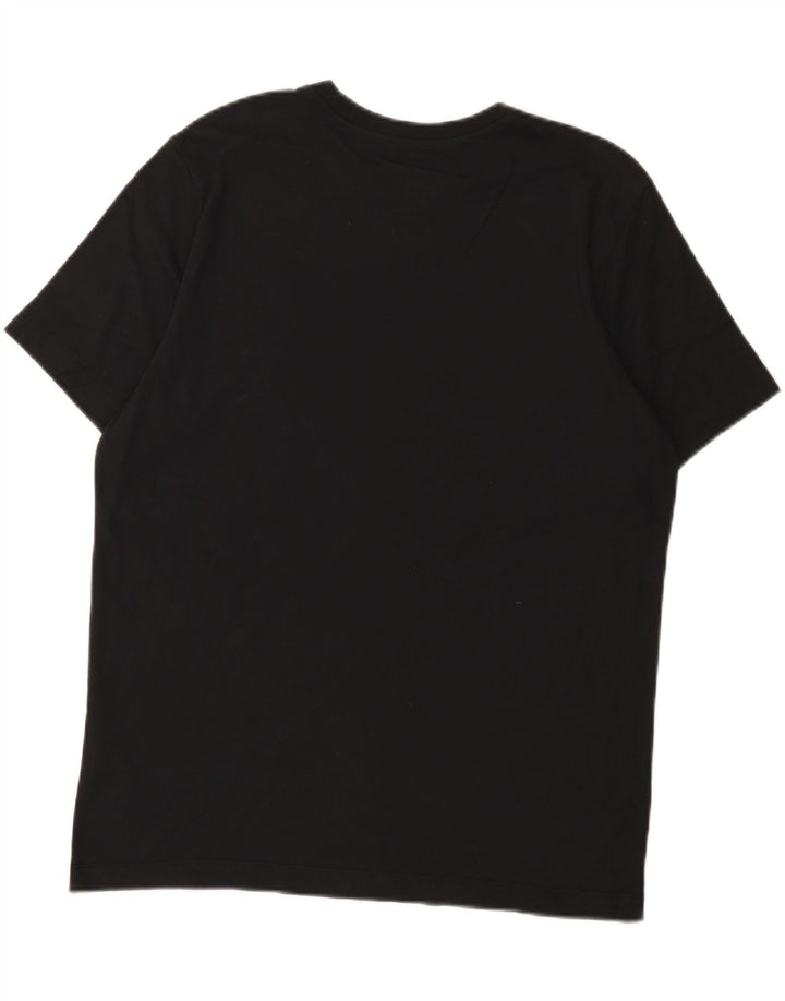 Nike Herre Dri Fit grafisk T-shirt Top Medium Sort Bomuld