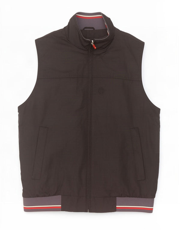 Brugi Mens Gilet UK 38 Medium Black Colourblock Polyamide
