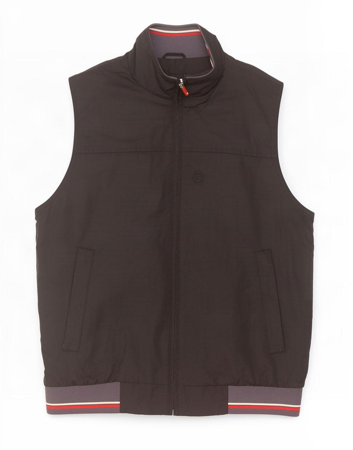 Brugi Herre Gilet UK 38 Medium Sort Colourblock Polyamid