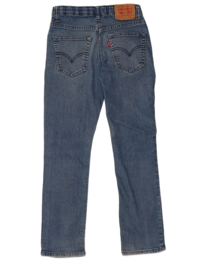 LEVI'S Boys 511 Slim Jeans 9-10 år W25 L26 Blå Bomuld