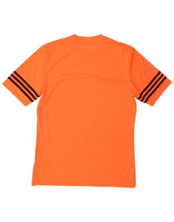 Adidas Herre Climalite T-Shirt Top Medium Orange Polyester