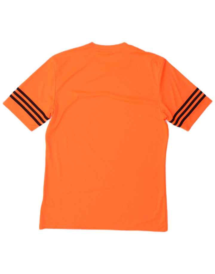 Adidas Herre Climalite T-Shirt Top Medium Orange Polyester