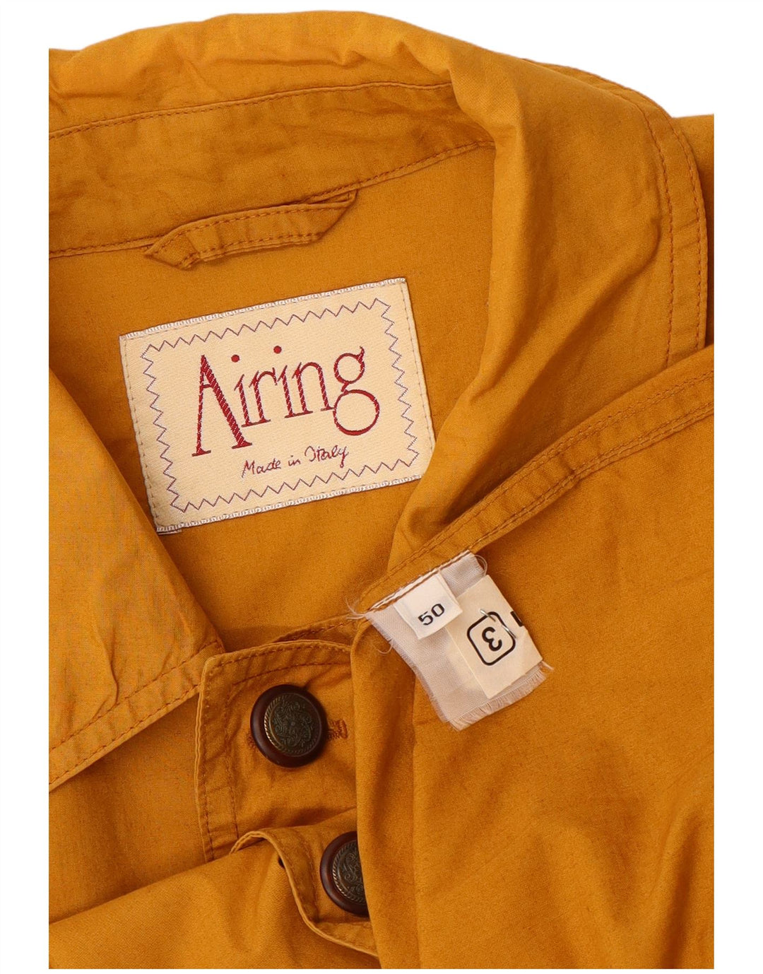 Vintage Herre Utility Jacket IT 50 Large Yellow