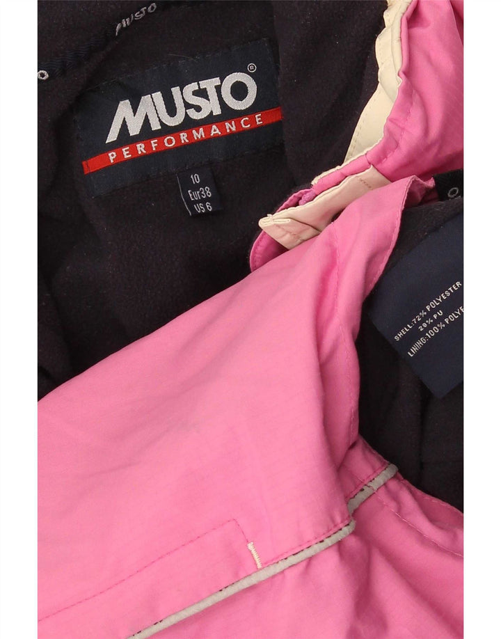 Musto Womens Oversized Windbreaker Jacket UK 10 Small Pink Polyester