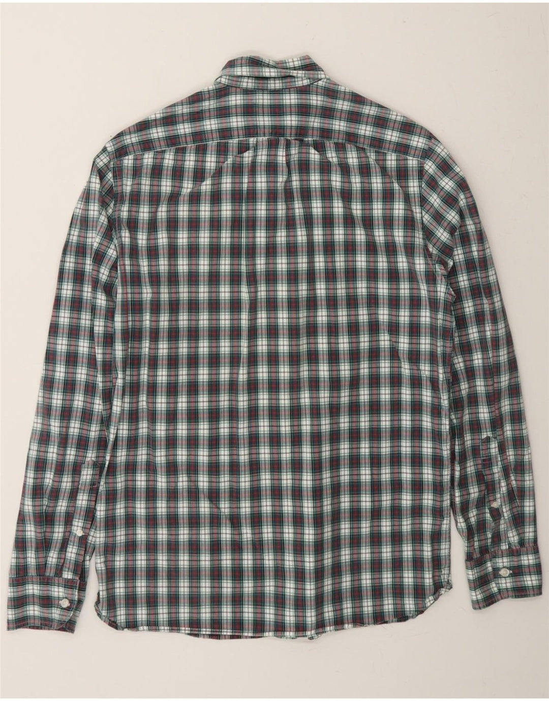 J. CREW Mens Classic Fit Shirt Small Navy Blue Check Cotton Vintage J. Crew and Second-Hand J. Crew from Messina Hembry 