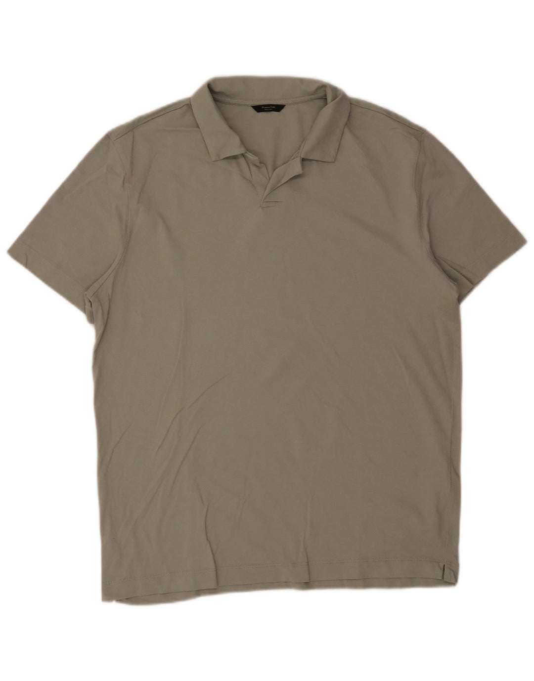 Massimo Dutti Herre Polo Shirt XL Khaki Bomuld