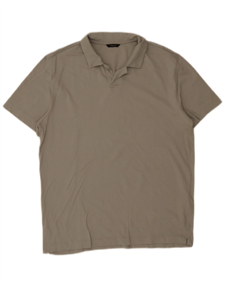 Massimo Dutti Herre Polo Shirt XL Khaki Bomuld