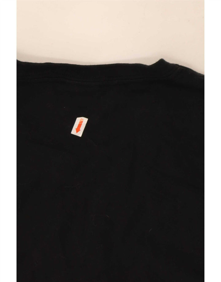 Nike Herre T-shirt Top Stor Sort Colourblock Bomuld