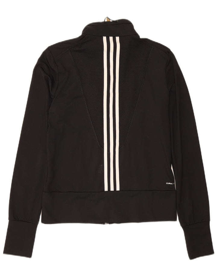 ADIDAS Womens Clima 365 Tracksuit Top Jacket UK 14 Medium  Black Nylon