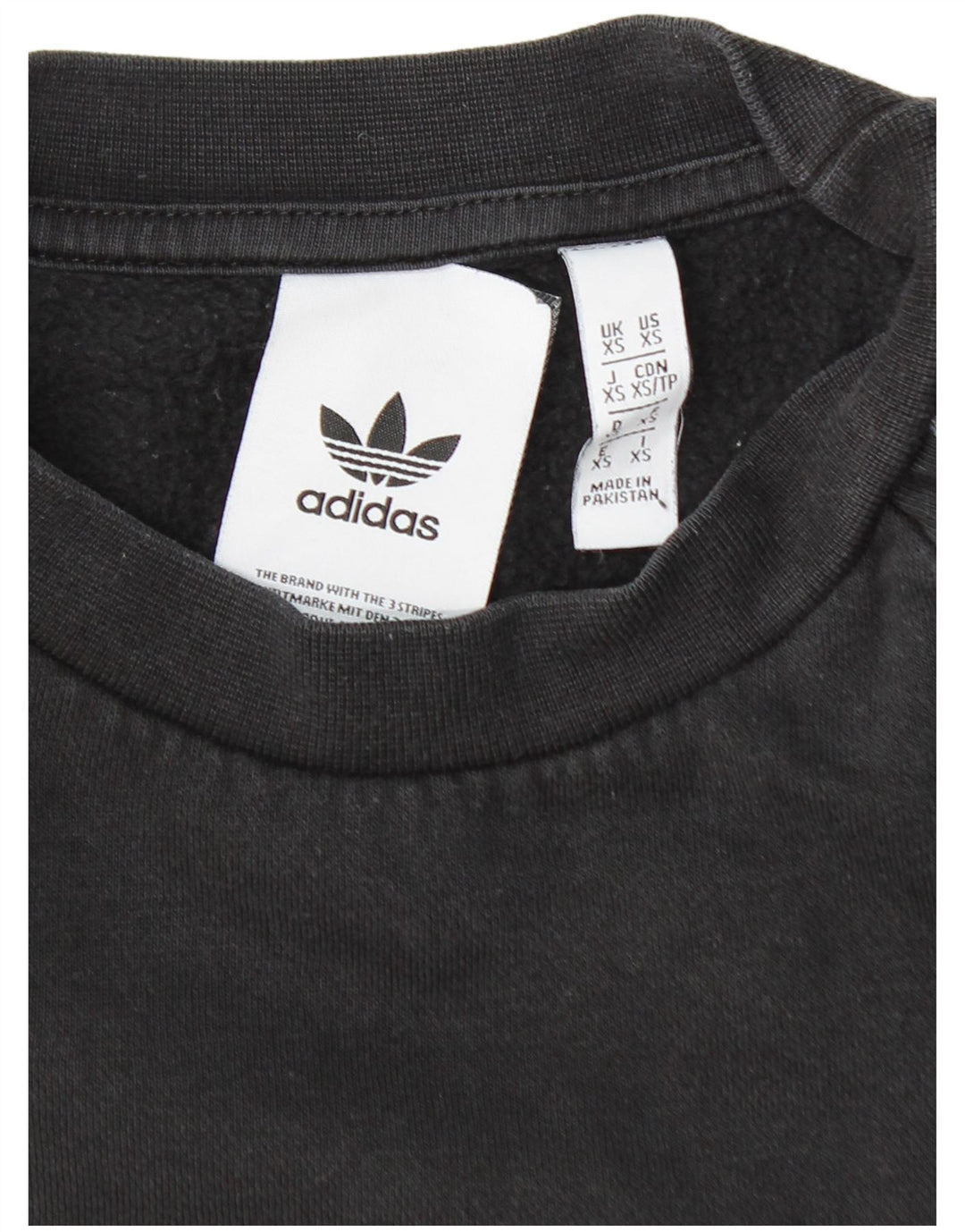 ADIDAS Mens Sweatshirt Jumper XS Black Cotton