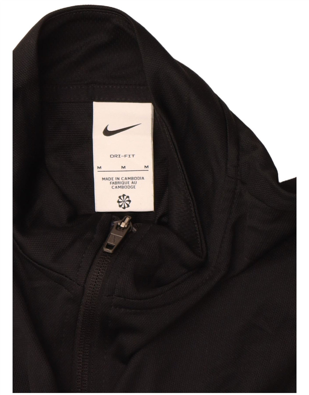 Nike Dame Dri Fit træningsdragt Topjakke UK 14 Medium Sort Polyester