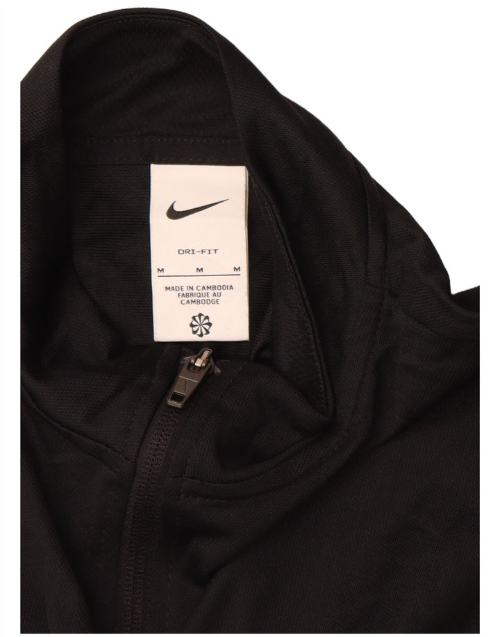 Nike Dame Dri Fit træningsdragt Topjakke UK 14 Medium Sort Polyester