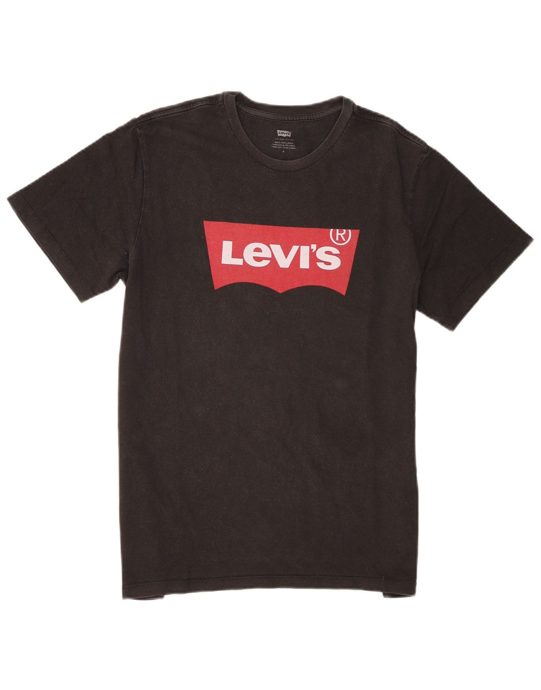 Levi's Herre grafisk T-shirt top mellem sort bomuld