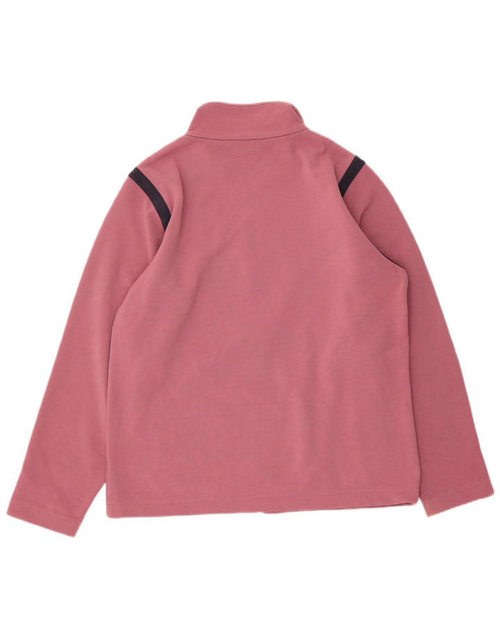 Kappa træningsdragt topjakke til kvinder UK 16 Large Pink Polyester
