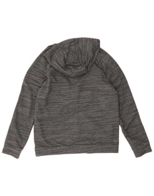 Adidas Dame Climalite Hættetrøje Sweater med lynlås UK 12/14 Medium Grey Flecked